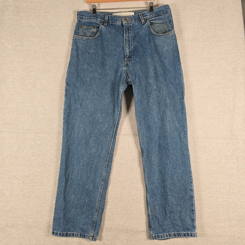 Vintage Arizona Jean Co Mens 36x30 Loose Fit Blue Denim Jeans‎ 523-4120N Medium